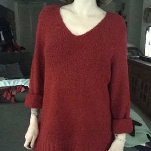 Cozy red sweater